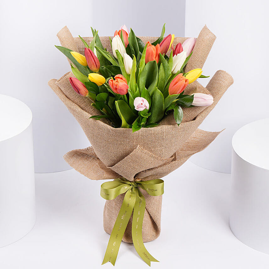 Beautiful Tulips Bouquet: Birthday Gifts to Al Ain