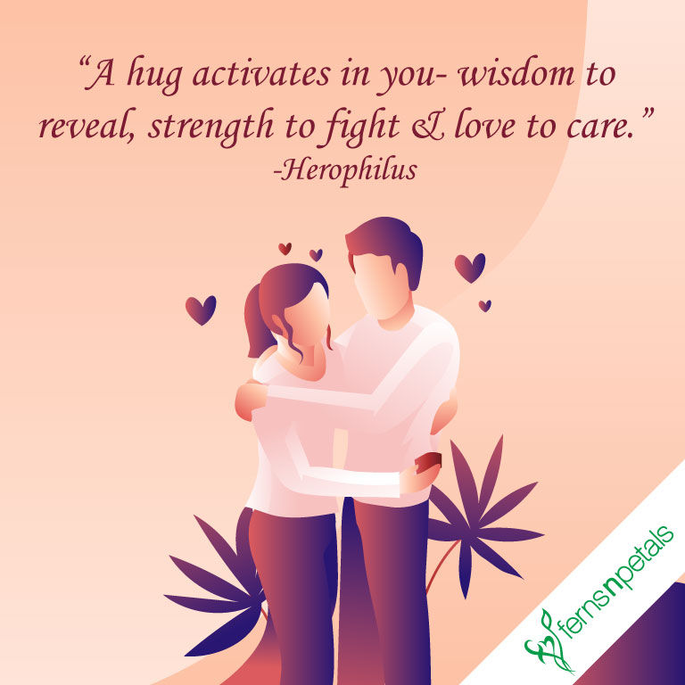 Hug Day Quotes | Happy Hug Day Messages | Hug Day Wishes - Ferns N Petals