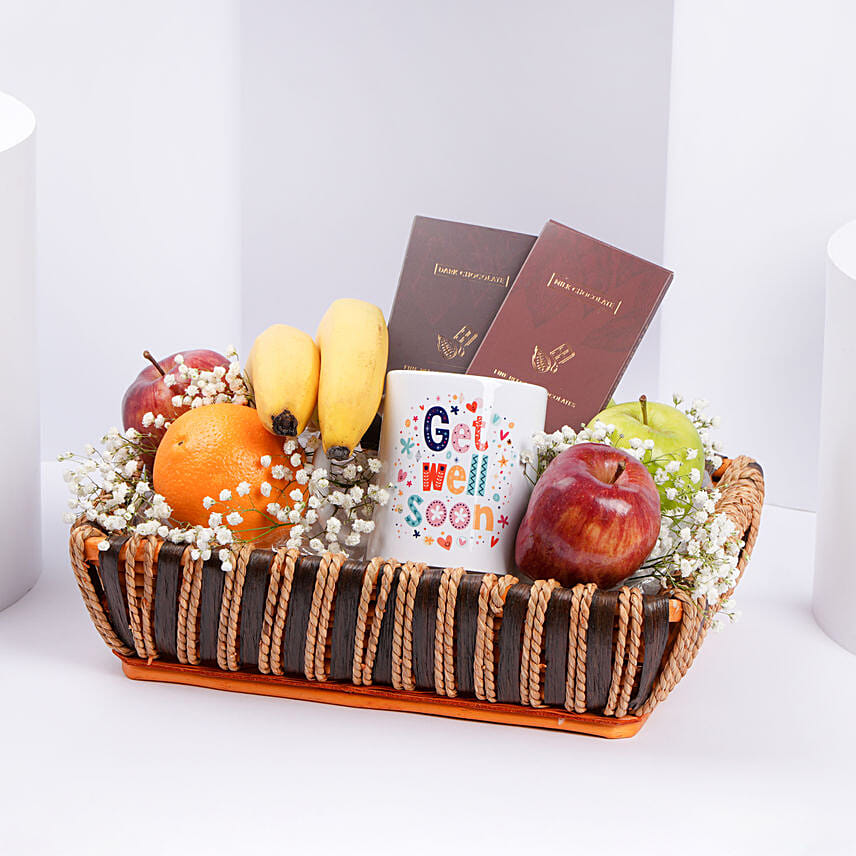 Online Get Well Soon Fruit Basket Gift Delivery in UAE FNP