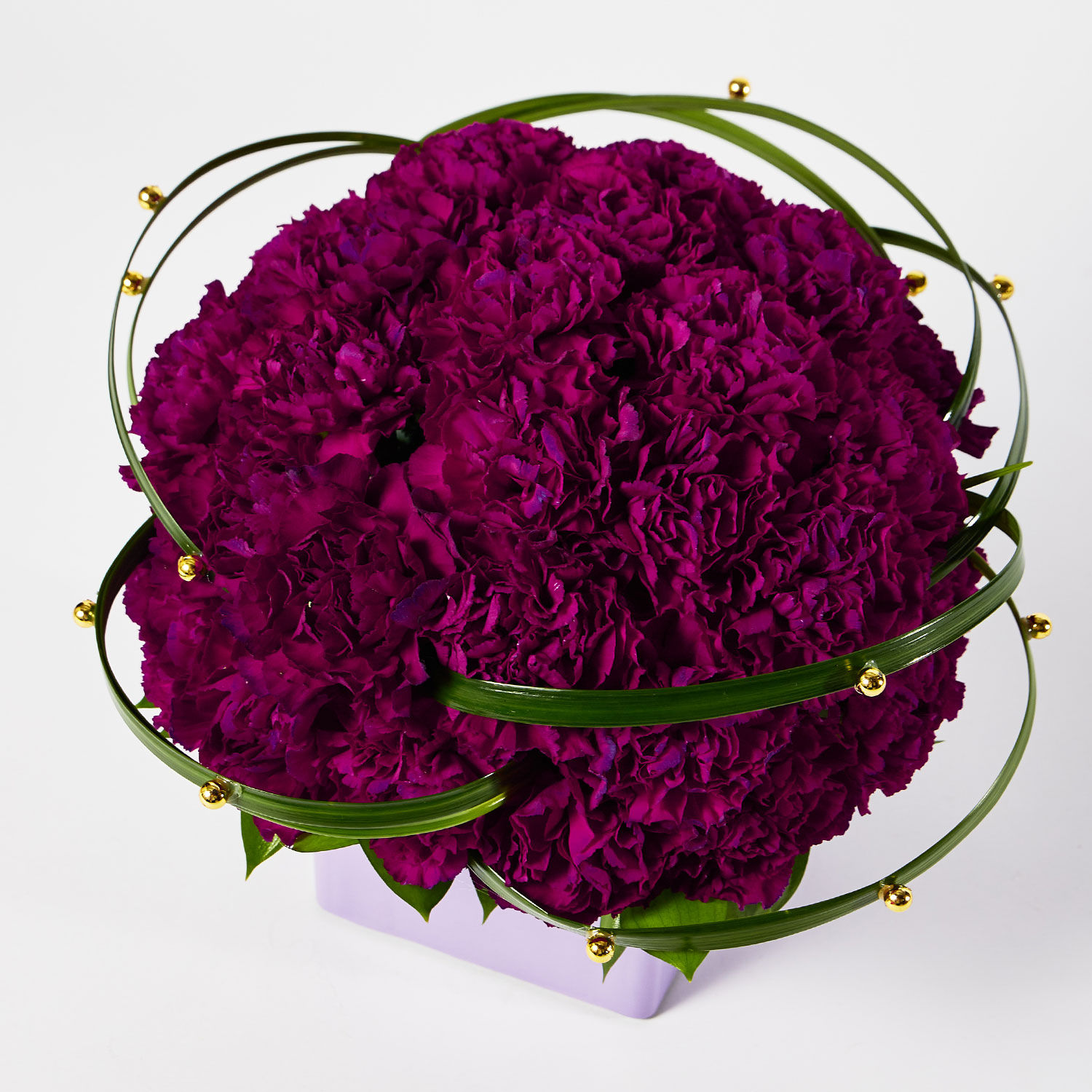 Online Premium Dark Purple Carnations Arrangement Gift Delivery in ...