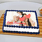 In Love Anniversary Photo Cake- Butterscotch 2 Kg Eggless