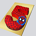 Spiderman Number 5 Vanilla Cake