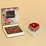 Love Always Premium Chocolates With Forever Rose